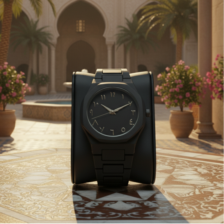 Arabic Aura Watch Black