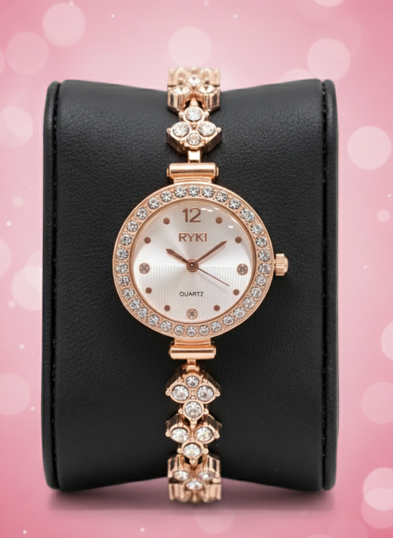 Ladies' Bracelet Watch with Crystal Accents
