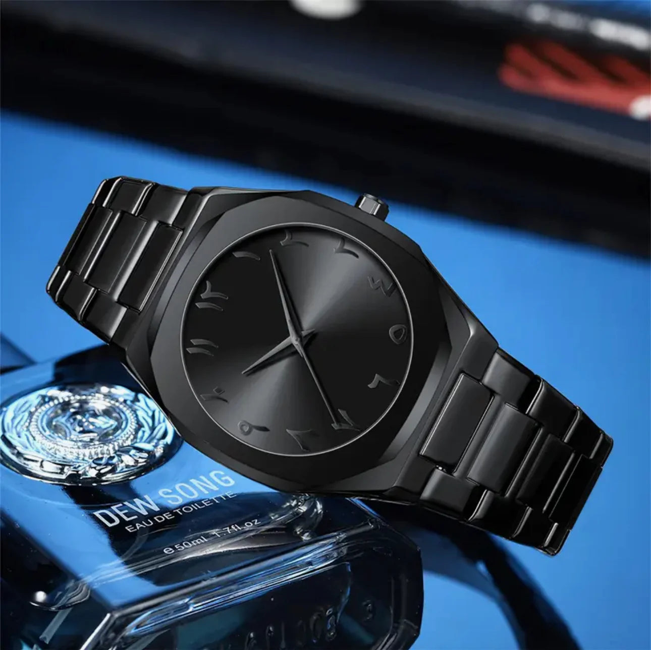 Arabic Aura Watch Stainless Steel Chain